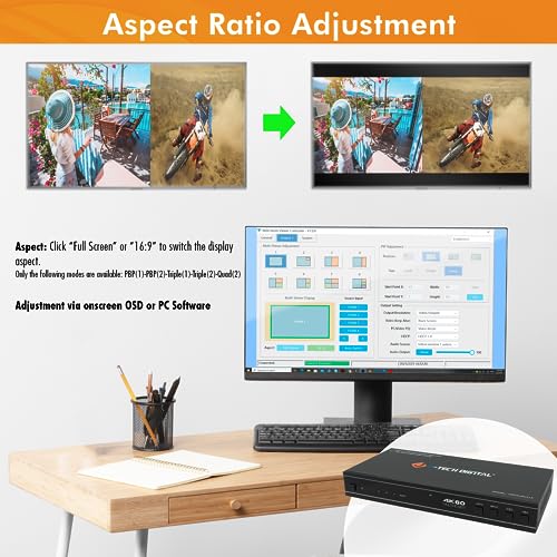 HDMI multi-visionneuse 4K pour optimiser votre espace de télétravail - 4