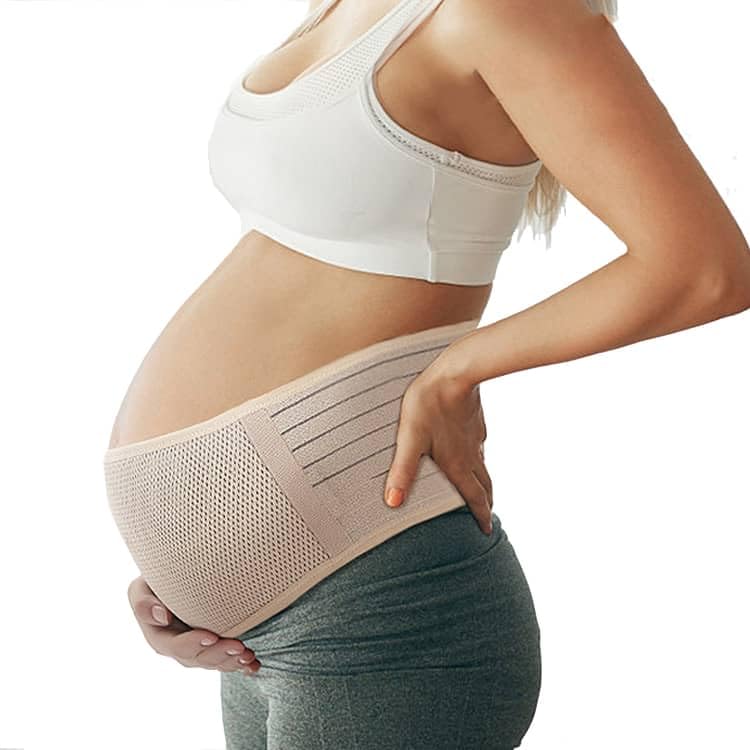 Custom Made by NGCustom Made by NG Maternity Belt | Pregnancy Support Belly Band for Expectant Mothers | Relieve Back Pain & Pelvic Pressure | Adjustable and breathable design for a customized fit (Beige)