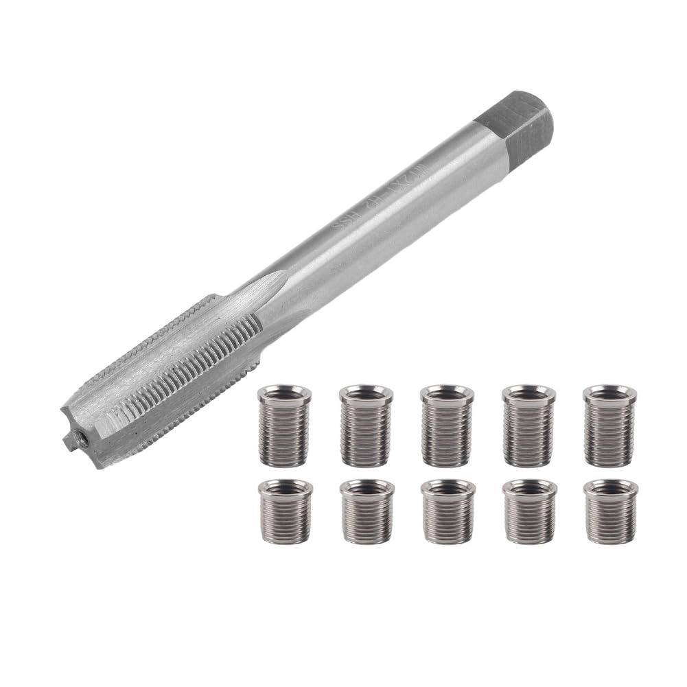 Strumento Riparazione della Filettatura Candela, Bullone M10X1.0 In Metallo alta Velocità e Inserti Rubinetti M12X1.0 Accessori Auto Hardware Universale Motori Candele Strumenti Accension