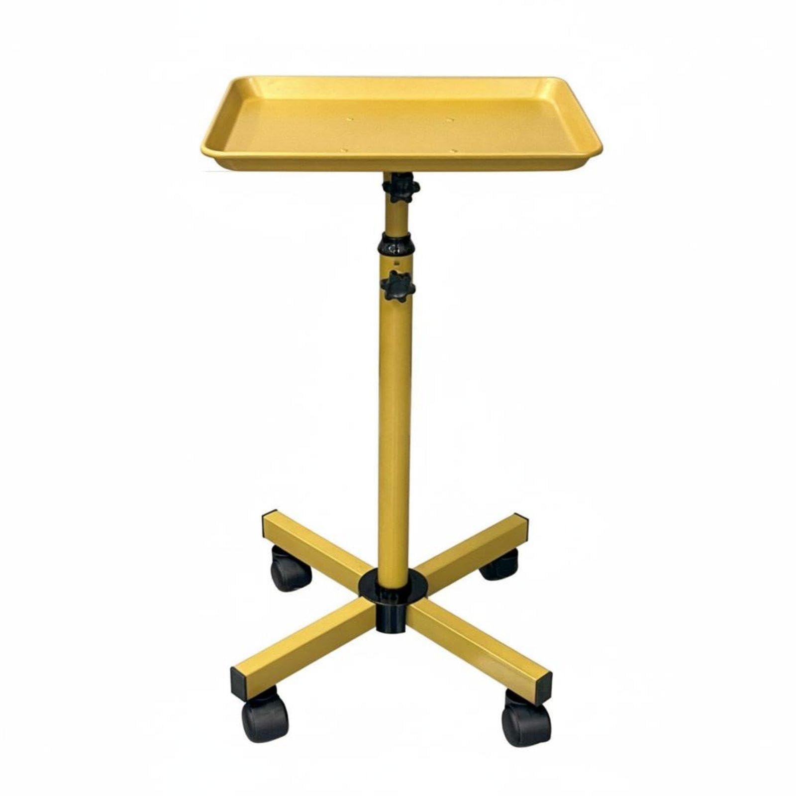 CALANDIS Mobile Tool Stand Stable Base Hair Stylist Tray Stand Adjustable Rolling Salon Tray for Estheticians, Body Art Artists, Barbershop, Spa-image-19