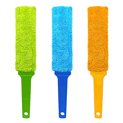 3er Set Mikrofaser Staubwedel 38 cm Staubwischer Handstaubwischer Staubfänger Staubbesen Staub Wischer