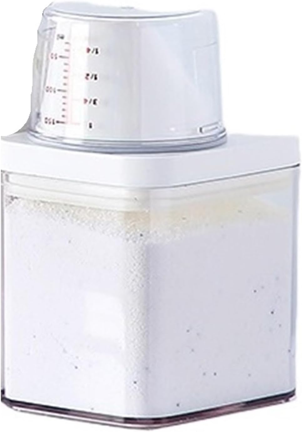 Laundry Detergent Powder Container with Measuring Cup Washing Up Dispenser Jar Airtight Storage Bottle(1900ml)