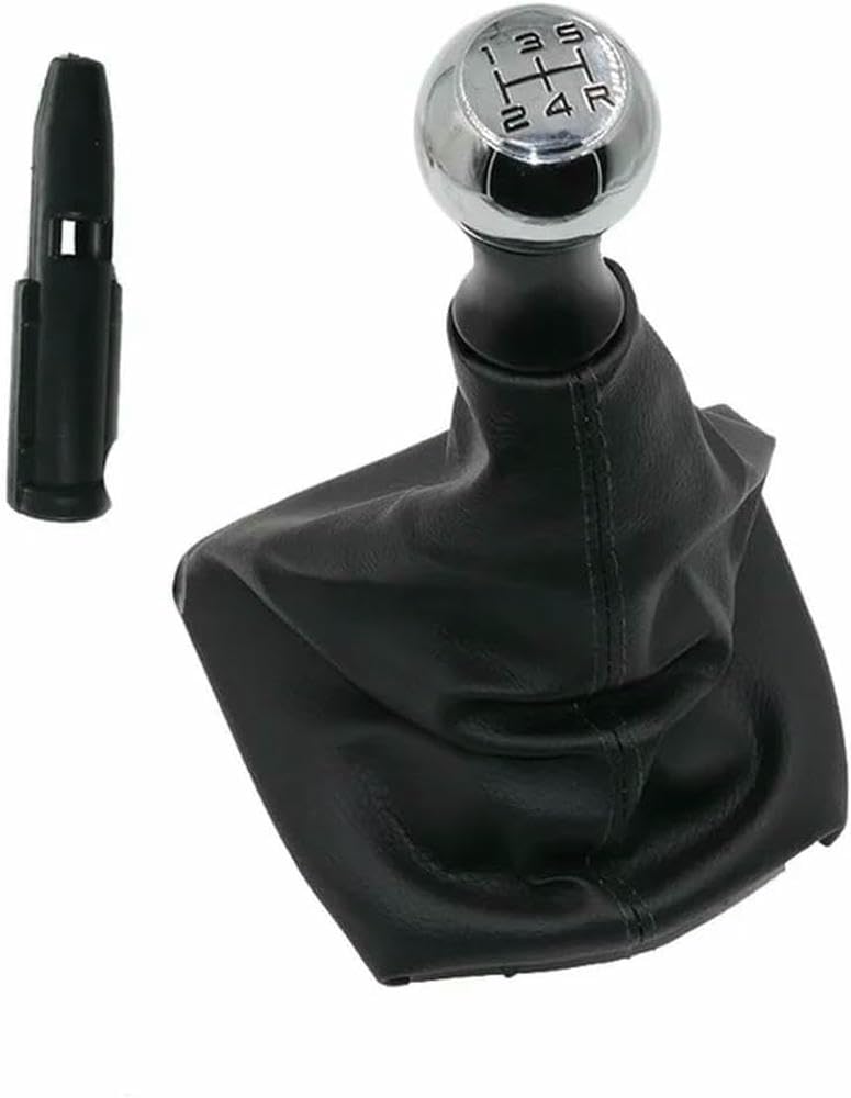 GZNBB Car Manual Gear Shift Knob Boot Cover Gaiter Lever Shifter Handle Stick, for Peugeot 307 2001-2008