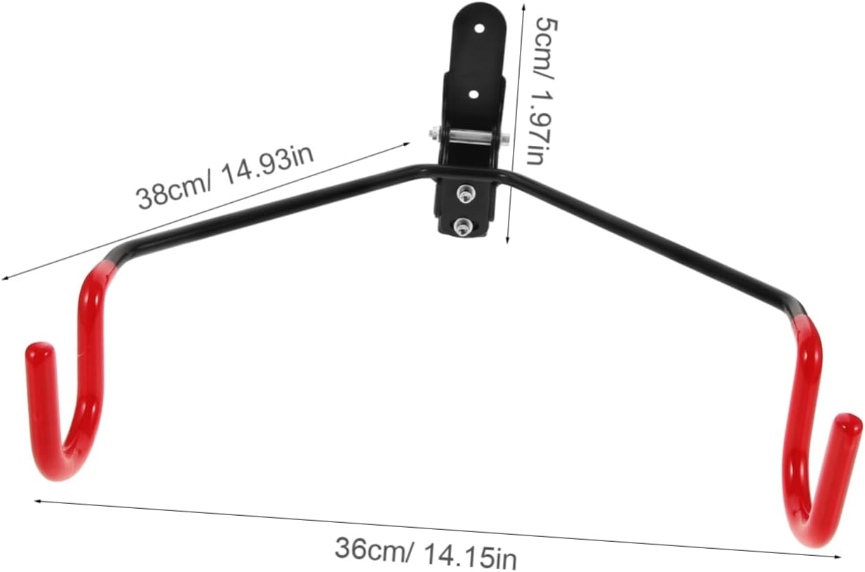 jojofuny Wall Mount Storage Hanger Manganese Bike Hook for Garage Indoor Bike Storage Rack Easy Installation Wall-Mounted Organizer