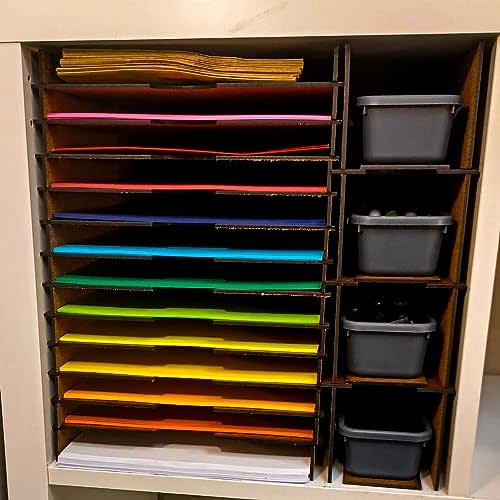 12 Shelf Insert for Letter and Legal Size Paper with Office
