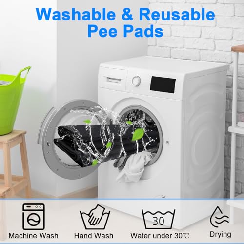 Image of Washable Pee Pads for Dogs 34 inchx36 inch Reusable Puppy Pad Pet Training Pads, Waterproof Mat Non-Slip, Dog Pee Pad Whelping Pads Dog Mat-Playpen,Crate,Sofo,Car,Potty,Bed