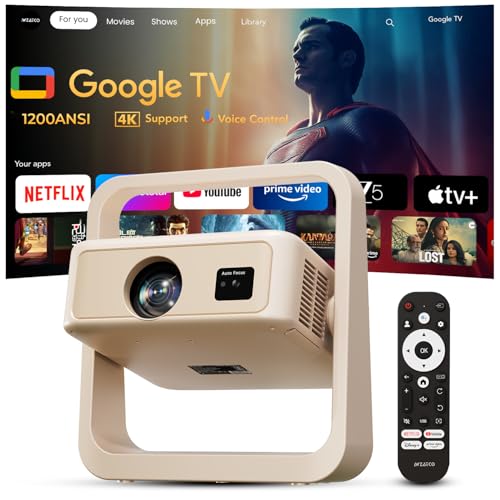 Wzatco Yuva Infinity, Google TV Official, Native 1080P, Projector...