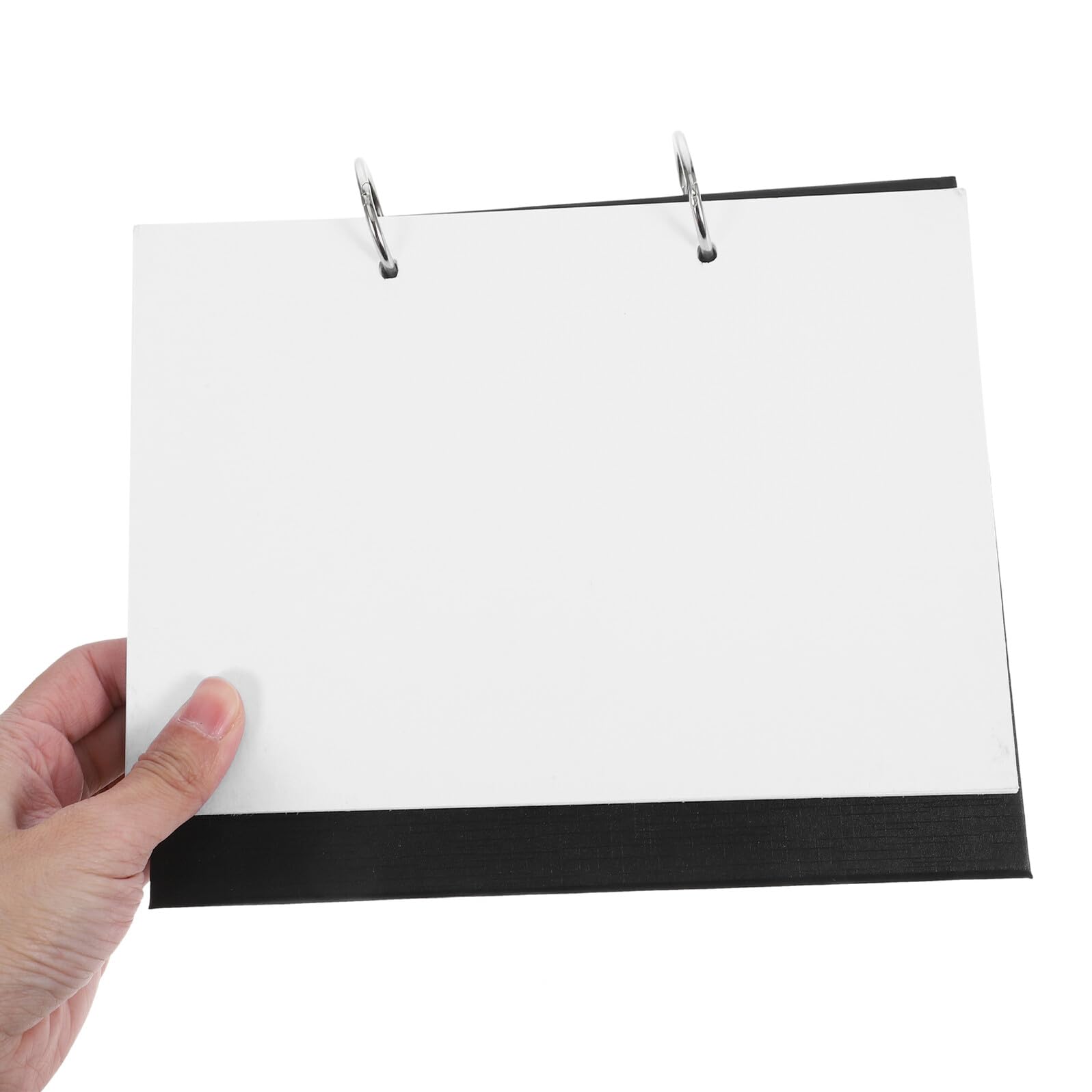 4 Stück Klappkalender A5 Leer mit Herausnehmbaren Seiten Tischkalender Selbstgemacht Kalenderblock Schwarzer Rahmen Vielseitiger Notizkalender für Büro und Schreibtisch