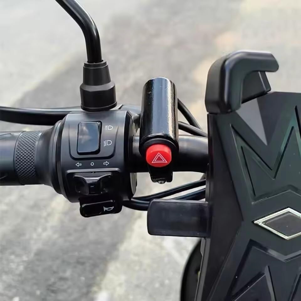 Interruptores motocicleta de boton doble mando luces delanteras 5