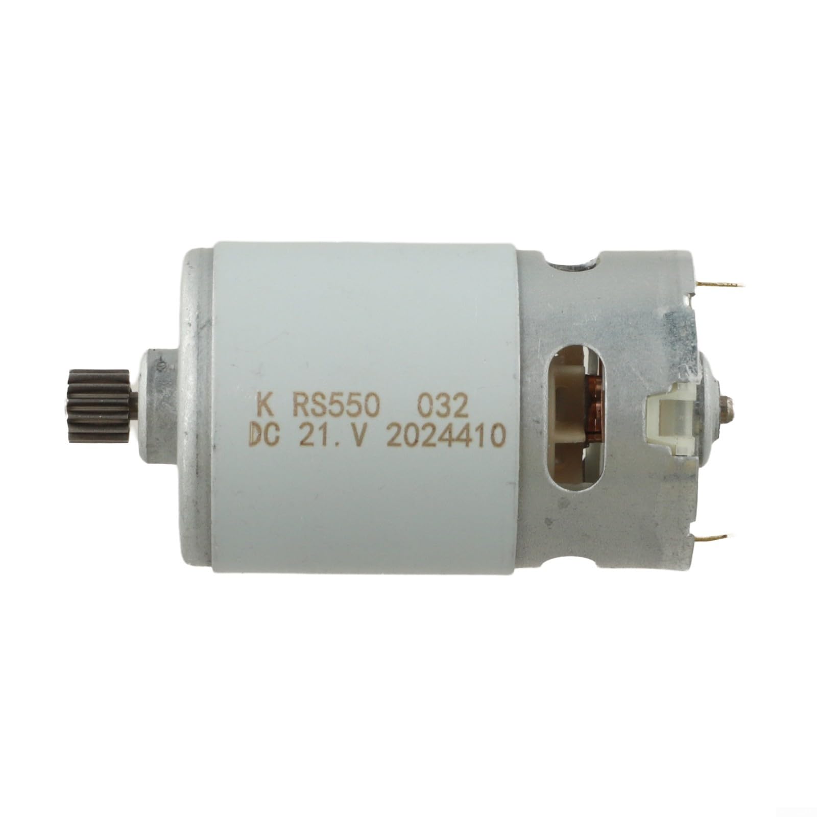 Motore RS550 21V DC per utensili elettrici senza fili incluso per motosega e sega a moto alternativo con 14 denti ingranaggio 8,2 mm