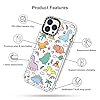 MOSNOVO for iPhone 13 Pro Max Case, [Buffertech 6.6 ft Drop Impact] [Anti Peel Off] Clear Shockproof TPU Protective Bumper Phone Cases Cover with Dinosaur Land Design for iPhone 13 Pro Max - Image 7