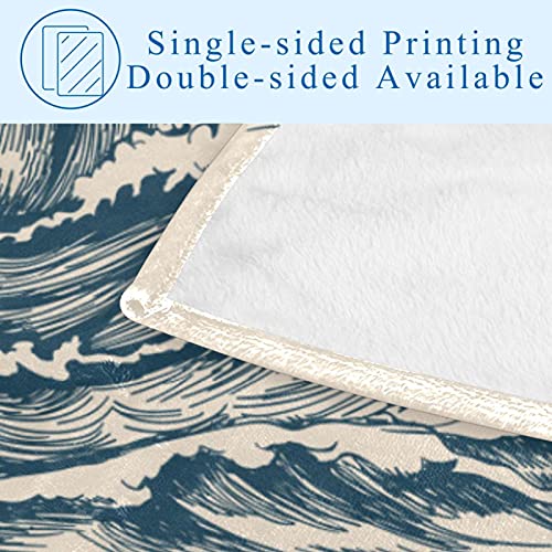 Couverture japonaise vagues douce pour des soirées cocooning chaleureuses - 5