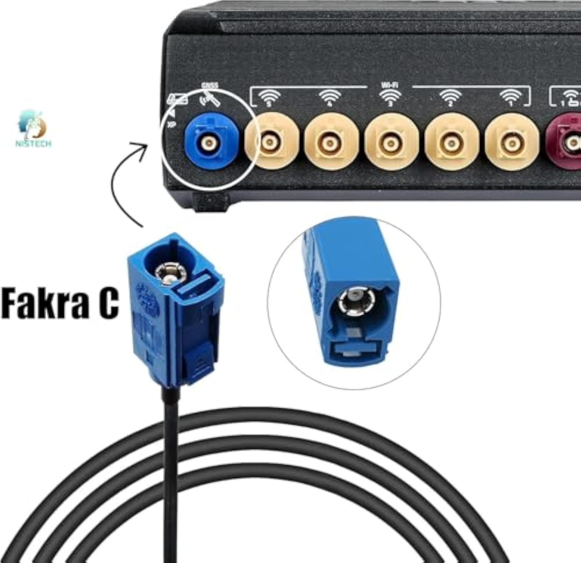 NISTECH 28dbi GPS Antenna with Fakra Connector