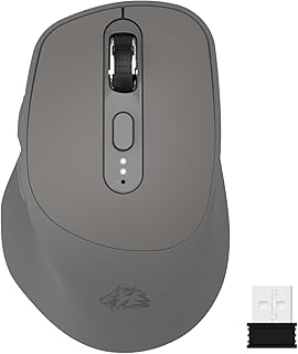 KUIYN X7 2.4G Wireless Mouse Bluetooth Mice, Dual Mode Office Mice, Battery Indicator, Type-C Rechargeable Gaming Mouse, 5 Adjustable DPI, PixArt 3212, M185 V2 Ultralight Mouse for Windows/Android/Mac