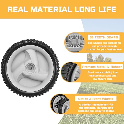 Lawn Mower Wheels - Front and Back Side