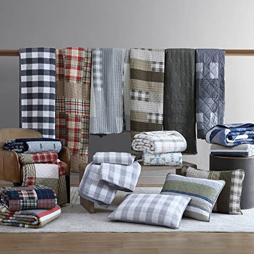Eddie Bauer - Queen Quilt Set, Reversible Cotton Bedding With Matching Shams, Lightweight Home Decor For All Seasons (Yakima Red, Queen) #TOP7