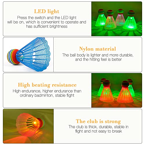 Furado Palline da Badminton LED,Volano