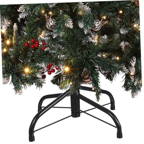 Operitacx Christmas Tree Stand for Artificial Tree Folding Metal Christmas Tree Stand 2 Inches in Diameter