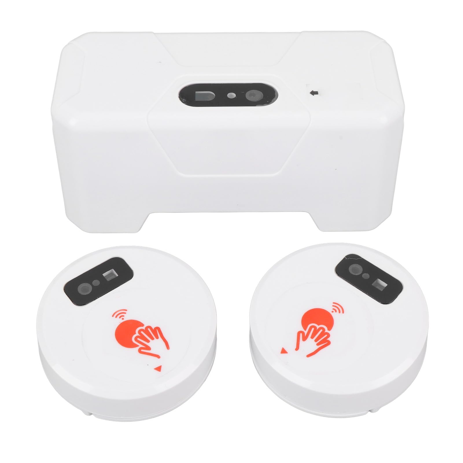 Automatic Touchless Sensor Toilet Flusher Kit, Automatic Toilet Flusher with 2 Sensors, 1800mAh External Infrared Sensor Toilet Flusher