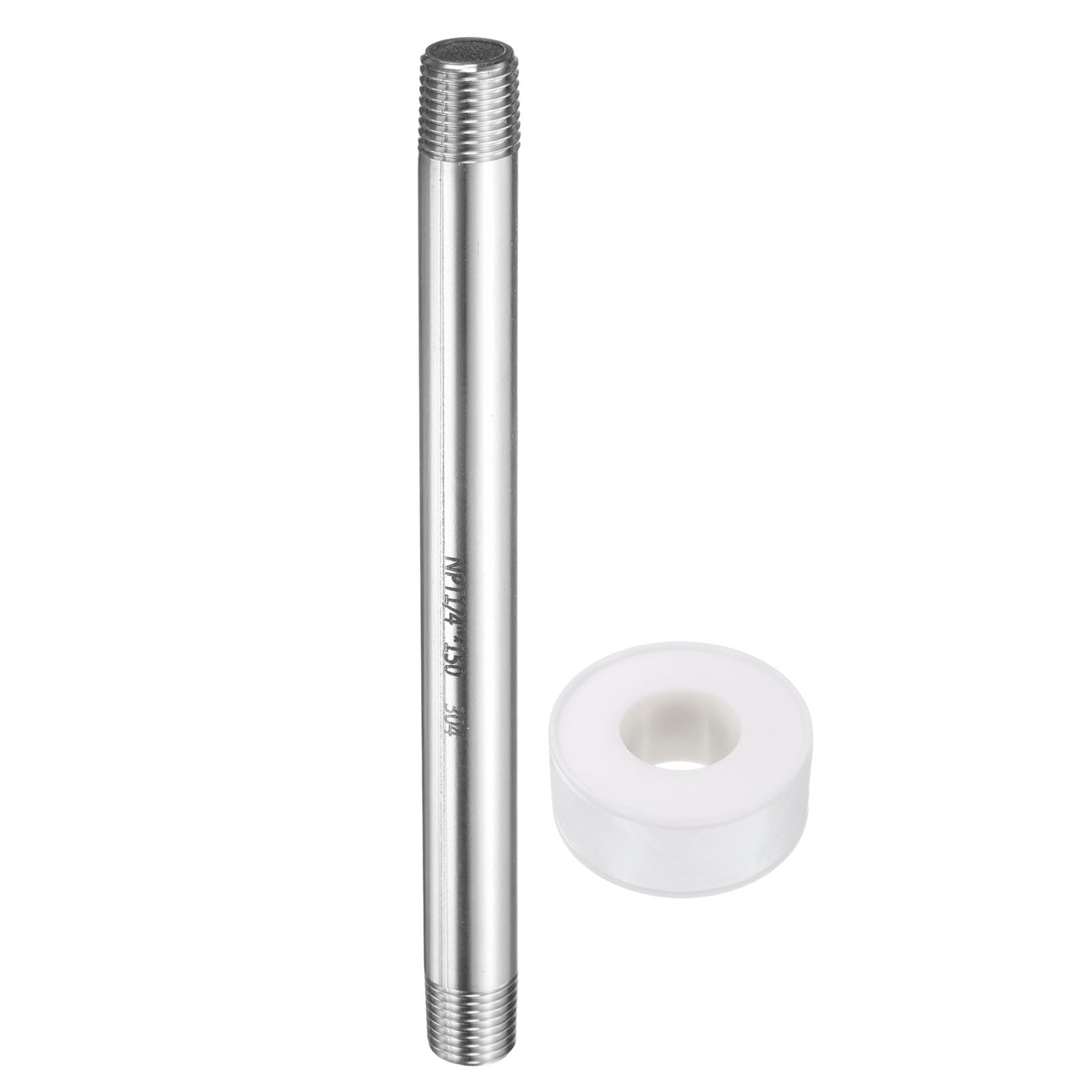 Raccord de tuyau inox 6,35 mm NPT mâle long pour gaz air machine à bière