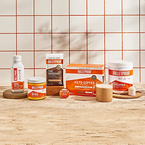 Bulletproof Unflavored Collagen Protein Powder, 18G Protein, 17.6 Oz, Grass Fed Collagen Peptides And Amino Acids│Keto Creamer, Hazelnut, 2G Net Carbs, 10G Quality Fats From Powdered Mct Oil #TOP6