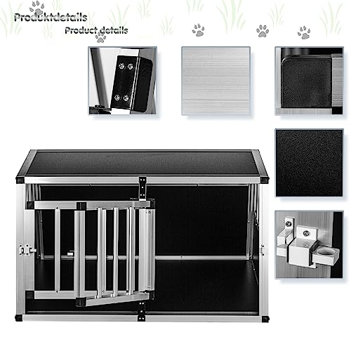 PETSTUFF Hundebox schräge Frontseite und Rückwand 75° - Größenwahl, Zwei Türen