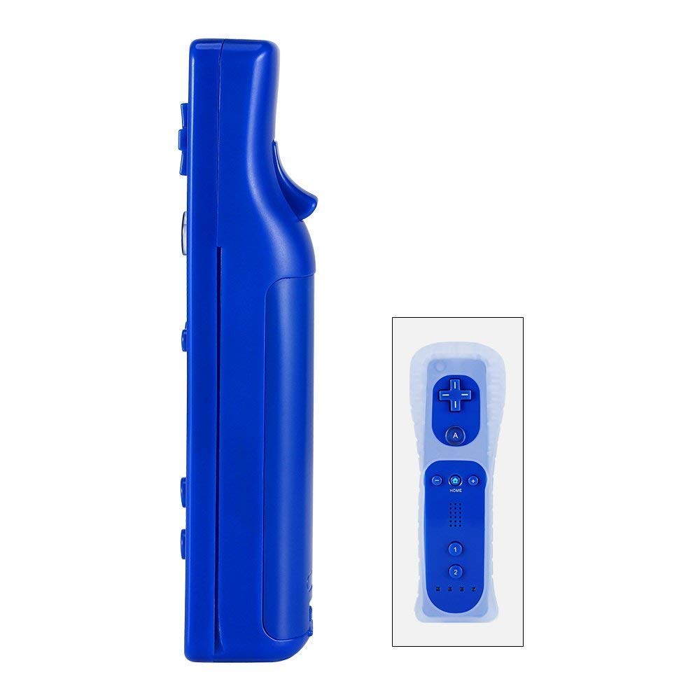 Manette de Jeu pour Wii U, Motion de Jeux Télécommande Elégents Multijoueurs Housse de Protection (Bleu foncé)