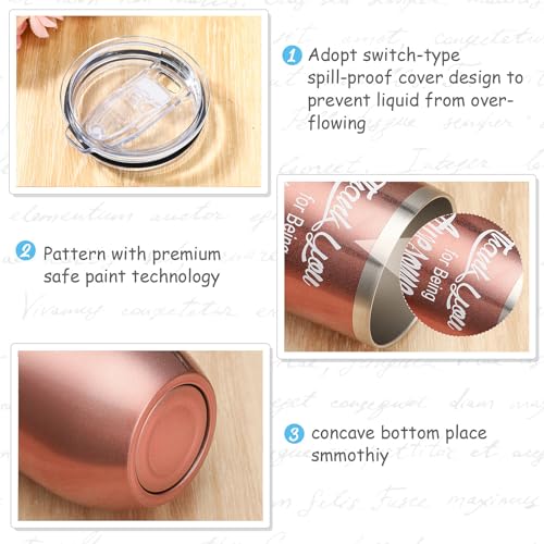 Appreciation-Gifts-Thank-You-for-Being-Awesome-Wine-Tumbler-Thank-You-Gifts-for-Women-Staff-Employee-Inspirational-Appreciation-Keychain-Stainless-Steel-Tumbler-Fresh-Colors-24-Sets