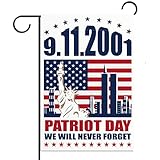 Patriot Day 9/11 Garden Flag 12.5x18'' 911 Flag We Will Never Forget Yard Lawn Sign 2001 9-11 21th A