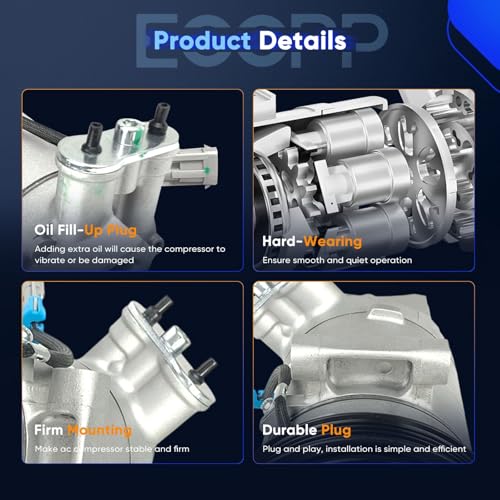 Image of ECCPP AC Compressor 2010-2015 Fit for Chevrolet Camaro 6.2L 7.0L