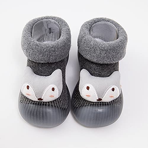 Baby Girl Shoes,Infant Toddle Footwear Winter Shoes Bottom Indoor Non Slip Warm Floor Cartoon Socks Shoes Work Shoes2