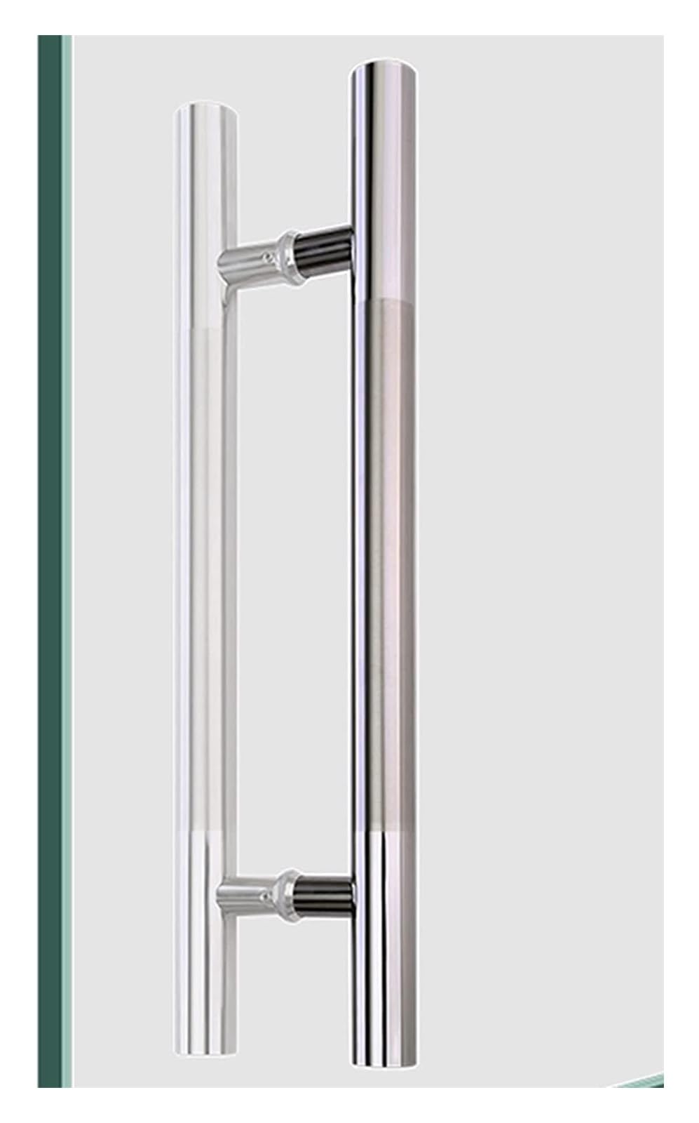 Niusabou One Color Door Handle Barn, Stainless Sliding Barn Door Handle, 2 Sided Round Push Pull, Indoor/Outdoor, 50-150Cm(80Cm(31In))