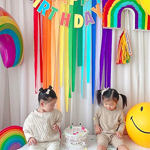 15 Rolls Crepe Paper Streamers, 1230 Feet Party Streamers Crepe Paper Decorations Rainbow Streamers For Wedding, Birthday, Baby Shower, Christmas, Booth Backdrop, Festival & Event Decor #TOP2