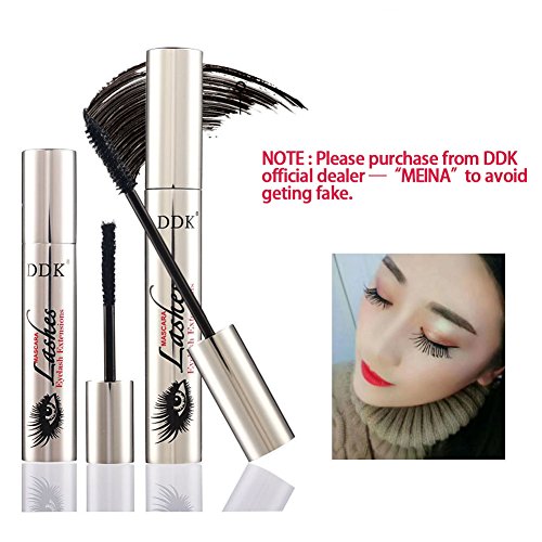 DDK 4D Mascara Cream,Makeup LashCold Waterproof Mascara,Eye Black,Eyelash Extension,crazy-long Style,Warm Water Washable Mascara