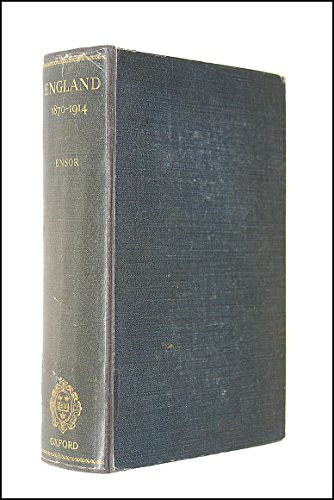 England: 1870 - 1914 (Oxford History of England) B000UDZNXG Book Cover