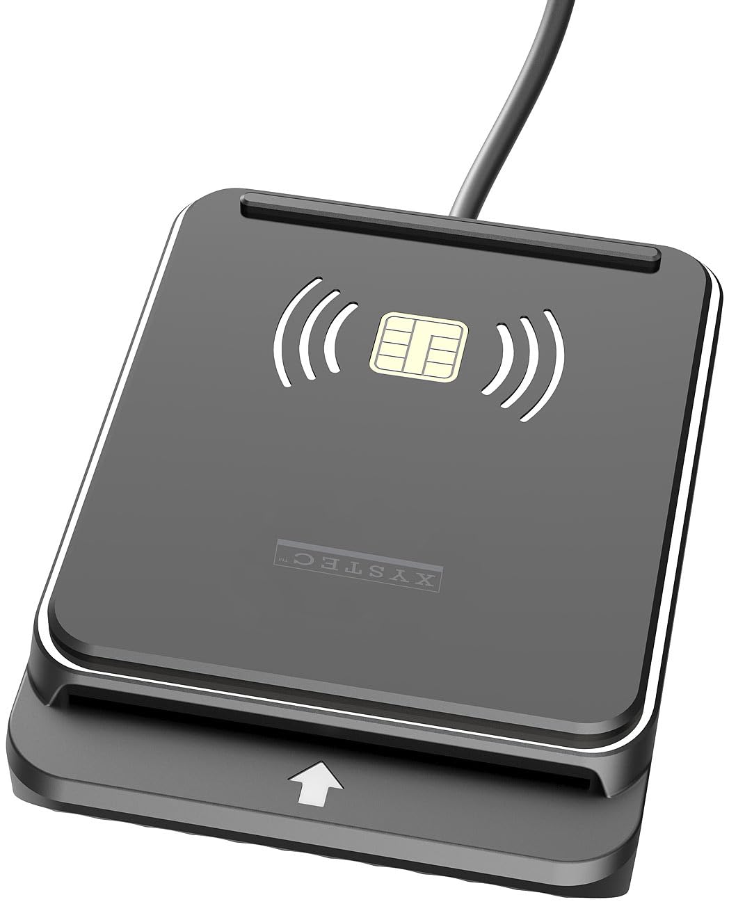 Xystec NFC Kartenleser: 4er-Set USB-RFID-/NFC-/Chipkarten-/Smartcard-Reader, für eID-Nachweis (EMV-Kartenleser, Smart)