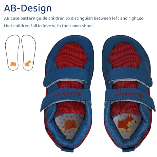 WateLves Toddler Wide Barefoot Shoes Boys Girls Little Kid High Top Minimalist Sneakers | Zero-Drop Healthy Sole | Natural to Grow4