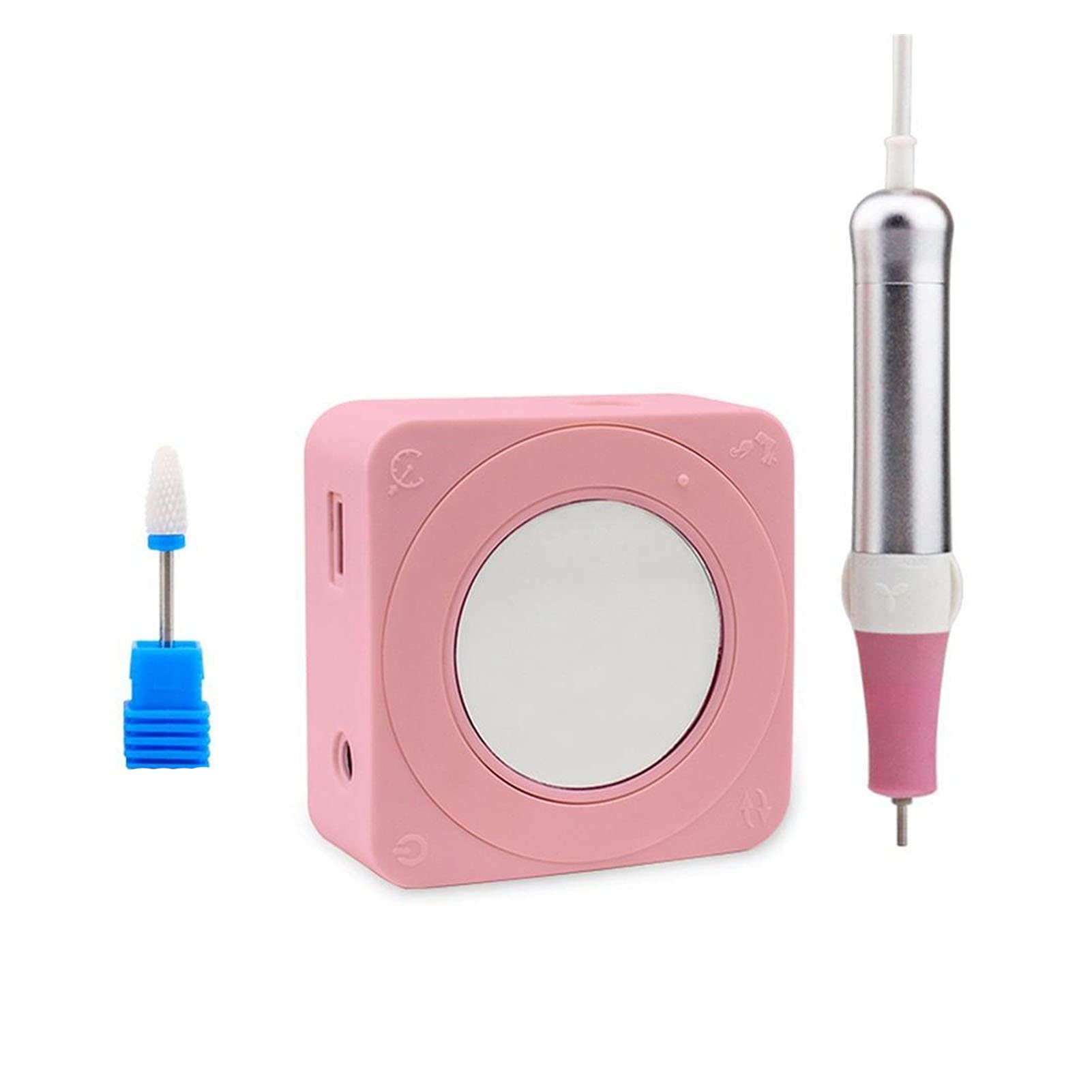 Wiertarka do paznokci Bezszczotkowy wiertarka do paznokci 3 6W 35000RPM. Elektryczny manicure Przenośna elektryczna(Aluminum-Silicon 2)