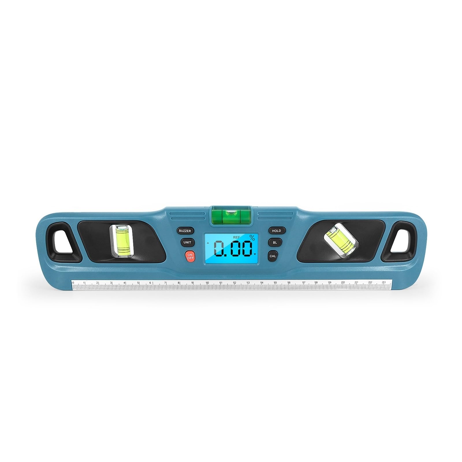 Bnvewr Blue Digital Angle Finder, Magnetic Digital Level Inclinometer 360 Degree Angle Finder Electric Protractor Led Display,Inclinometer(Blue)