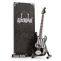 Geezer Butler (B Sabbath) - Miniatur-Gitarren-Replik – Musikgeschenke – handgefertigte Verzierung