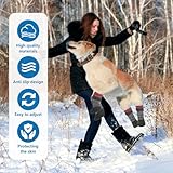 4 Stück Hundesocken Pfotenschutz Anti-Rutsch Hundesocken mit verstellbaren Riemen Hunde Schuhe Outdoor atmungsaktiv Hundeschuhe Hundesocken S