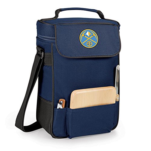NBA Denver Nuggets Duet Insulated 2-Bottle Wine and Cheese Tote