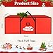 Christmas Tree Storage Bag 7.5 Ft, Heavy Duty 600D Oxford Cloth with Built-in Double Mesh Pockets, Double Zippers & Reinforced Handles (50×16×20in)