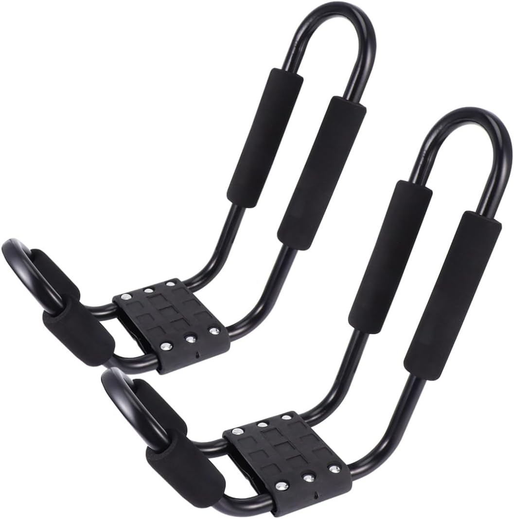 2pcs Kayak Roof Rack Heavy Duty Car Roof Frame Canoe Carrier for SUV Truck Crossbar Detachable Kayak Canoe Surfboard Rack Outdoor Travel Cargo Carrier