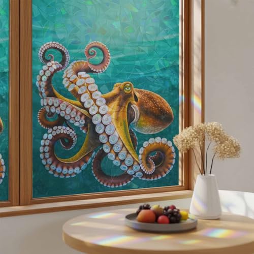 Vinilo decorativo adhesivo estático ventana 17.7x78.7 pulg miniatura 4