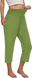 Leggings de gimnasio para mujer, cintura alta, elásticos, atléticos, para danza, yoga, ropa deportiva, pantalones de yoga con bolsillos, pantalones capri sin costuras, pantalones de verano, pantalones