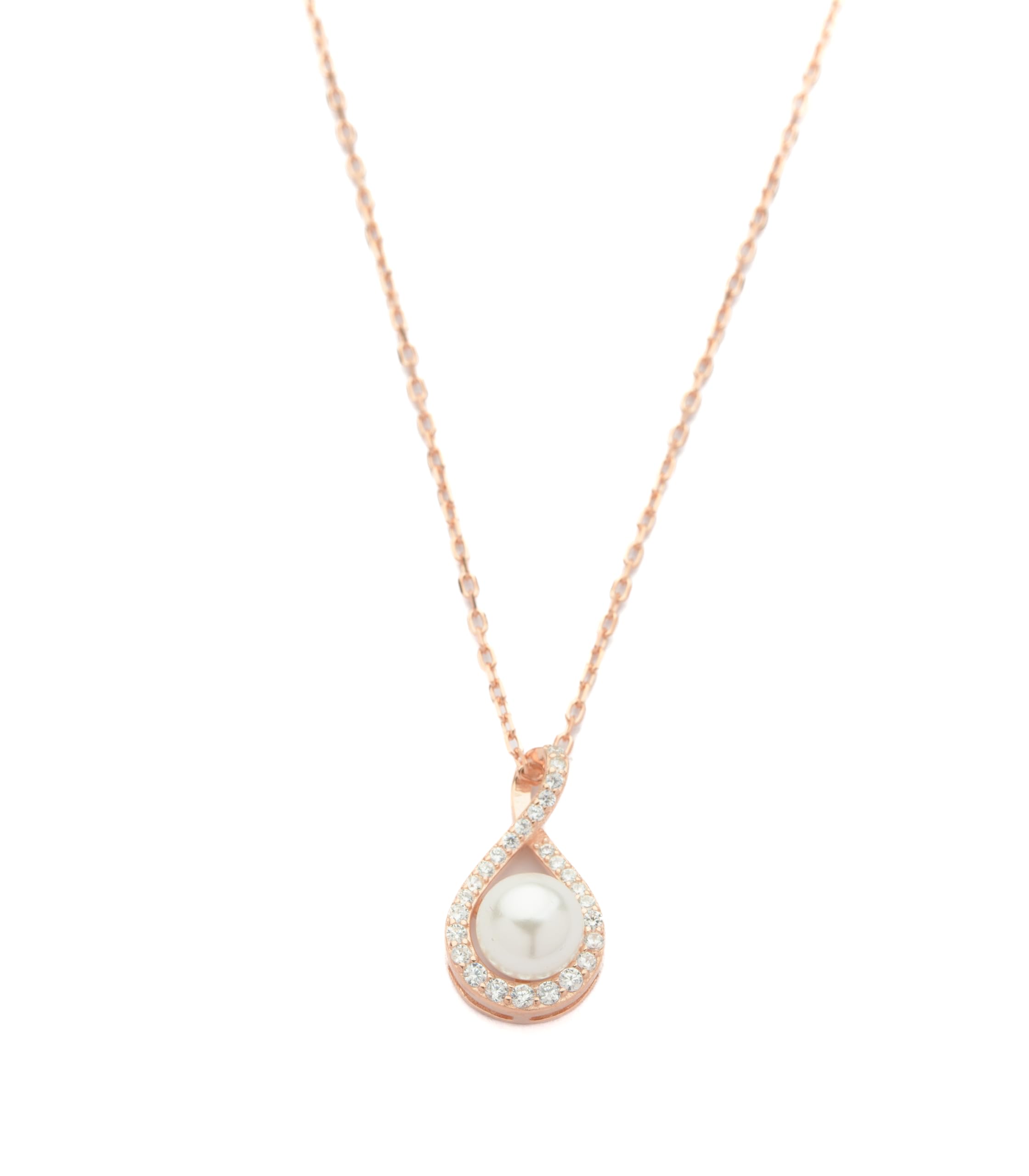 Gargi by P.N. Gadgil and Sons | 925 Sterling Silver | Rosegold Polish | Trendy Pearl Pendant with Cable Chain | Gift for Girlfriend, Women & Girls | With Certificate of Authenticity & Hallmark (B0CX93DJ9W) Amazon Price History, Amazon Price Tracker