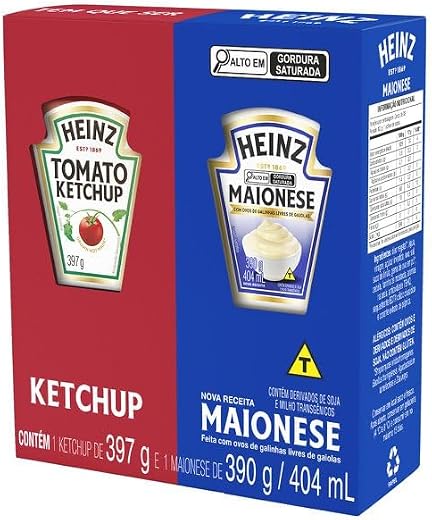 Heinz Pack Ketchup 397G + Maionese 390G