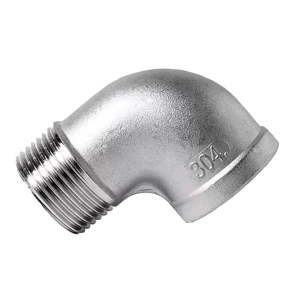 1 Szt. 1/4" 3/8" 1/2" 3/4" 1" 1-1/4" 2" Kolanko Męskie Do Żeńskiego, 90 Stopni, Stal Nierdzewna 304, Złącza Rurowe(2")