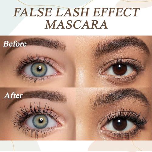 Brown Mascara 2PCS,Ultra Fine Essence Mascara,for Fine Short Eyelash&sensitive Eyes Mascara Brown,for Young and Older Women Brown Mascara Waterproof,Long Lasting Eye-Makeup (Brown) - Image 5